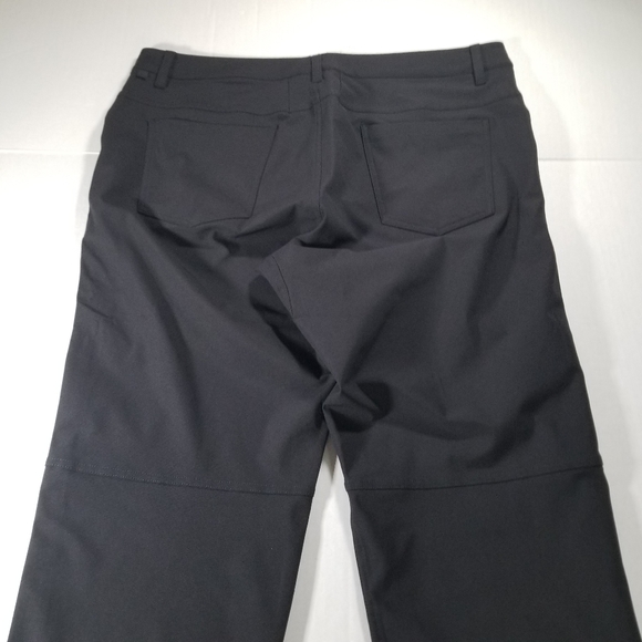Lululemon ABC Pants Black 38x29 Warpstreme Chinos Flat Front Stretch 29" Inseam - Picture 3 of 10